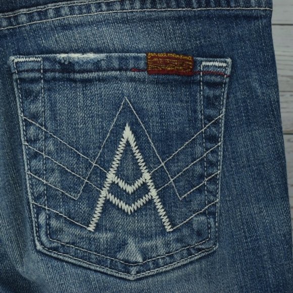 Seven 7 For All Mankind Women's Jeans Light Wash - Picture 6 of 8